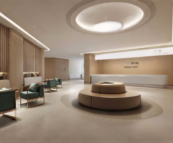 Modern Hospital Hall-ID:963630752
