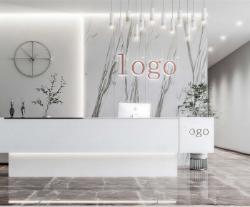 Modern Office Reception Desk-ID:481517083