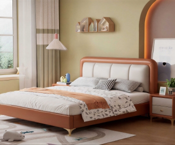 Modern Double Bed-ID:994458917