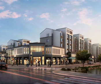 New Chinese Style Commercial Street-ID:970347883