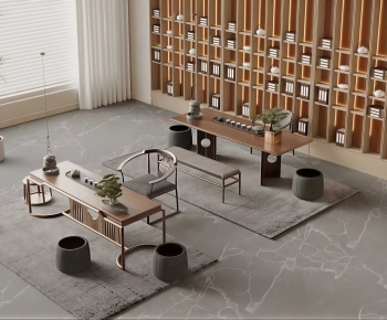 Modern Tea Tables And Chairs-ID:210261119