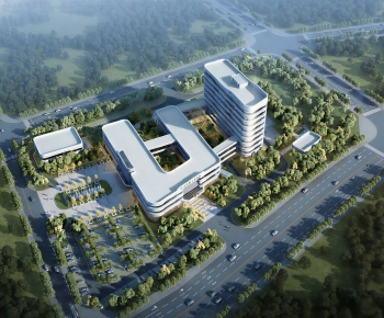Modern Architectural Bird's-eye View Planning-ID:255867001