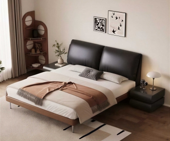 Modern Double Bed-ID:535855058