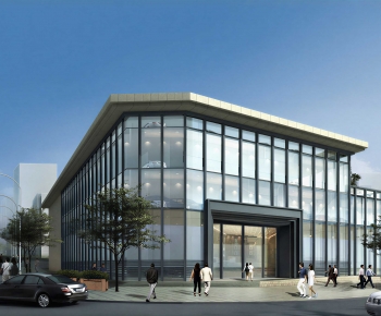 Modern Appearance Of Commercial Building-ID:810854917