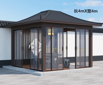 New Chinese Style Glass Sunshine Room-ID:753958943