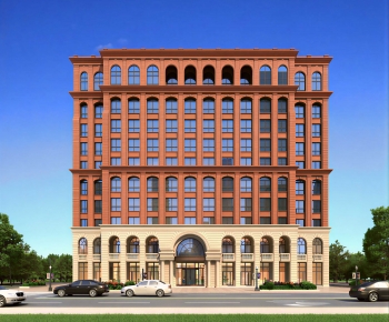 Modern Appearance Of Commercial Building-ID:738070962