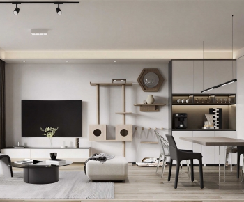Modern A Living Room-ID:505832911