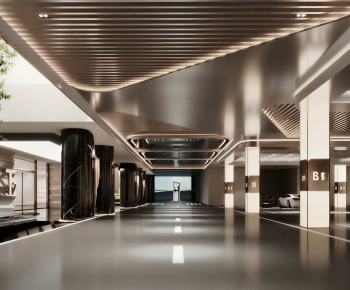 Modern Underground Parking Lot-ID:963397031