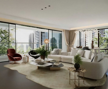 Modern A Living Room-ID:741792929