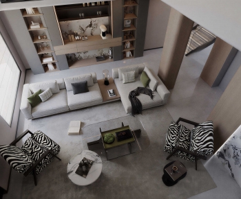 Modern A Living Room-ID:487603904