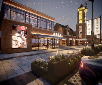 Modern Commercial Street-ID:927729623