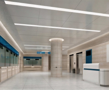 Modern Office Reception Desk-ID:735006092