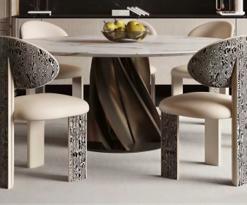 Modern Dining Table And Chairs-ID:548887975