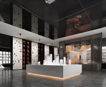 Modern Exhibition Hall-ID:528111933