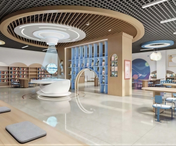 Modern Children's Reading Room-ID:815455915