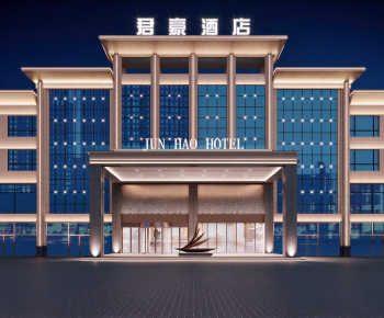 Modern Appearance Of Commercial Building-ID:216207037
