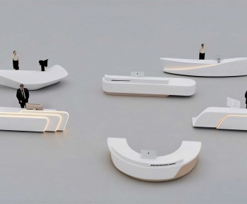 Modern Reception Desk-ID:974684006