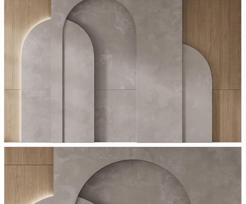 Wabi-sabi Style TV Wall-ID:414747006