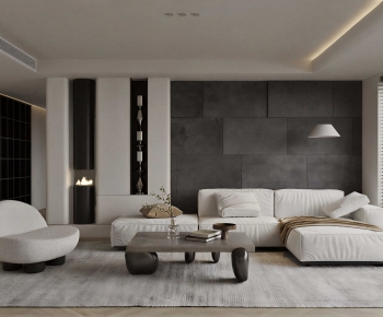 Modern A Living Room-ID:650466923