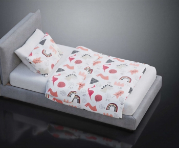 Modern Single Bed-ID:851351028