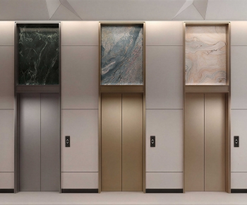 Modern Office Elevator Hall-ID:741983894