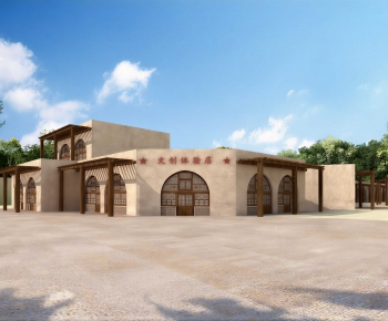 New Chinese Style Appearance Of Commercial Building-ID:466062077