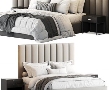Modern Double Bed-ID:351296902