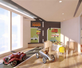 Modern Children's Room Activity Room-ID:795578967