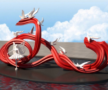Modern Sculpture Sketch-ID:614032981
