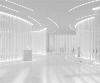 Modern Exhibition Hall-ID:124998096