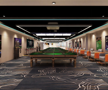 Modern Billiard Room-ID:991379029