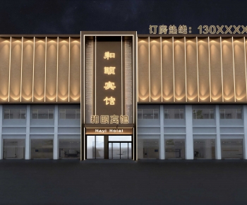 New Chinese Style Facade Element-ID:757370958