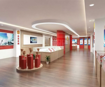 Modern Exhibition Hall-ID:166099078
