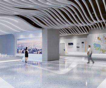 Modern Exhibition Hall-ID:377336037