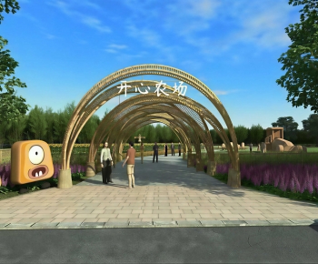 Modern Building Component-ID:413250926