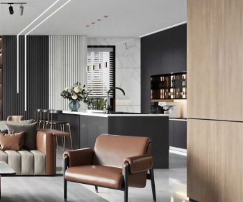 Modern A Living Room-ID:663208014