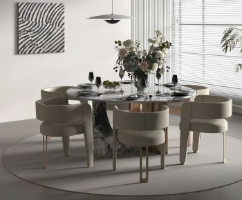 Modern Dining Table And Chairs-ID:303287031