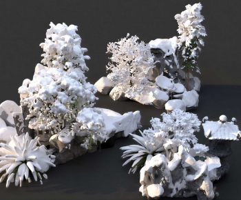New Chinese Style Plant Landscaping-ID:619584082