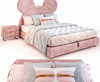 Modern Double Bed-ID:818280943