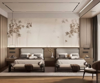 New Chinese Style Bedroom-ID:808710107