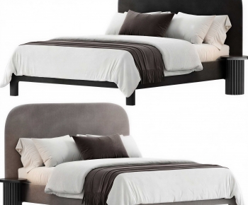 Modern Double Bed-ID:591447116