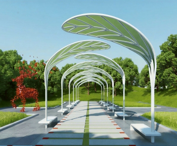 Modern Park Landscape-ID:424900052