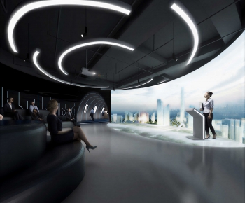 Modern Exhibition Hall-ID:434160954