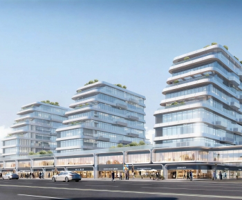 Modern Appearance Of Commercial Building-ID:228635078
