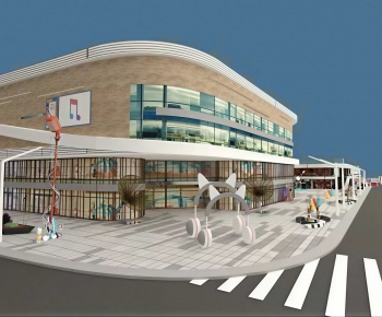 Modern Appearance Of Commercial Building-ID:132941016