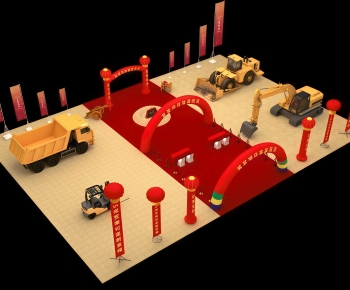 Modern Exhibition Hall-ID:395754104