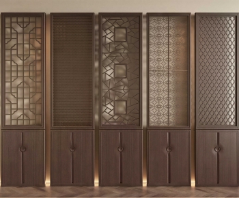 Chinese Style Wooden Screen Partition-ID:564439068