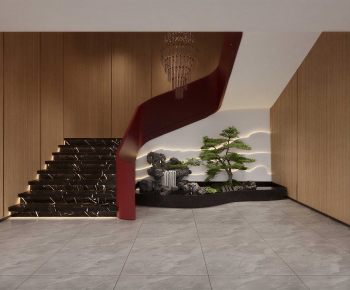 New Chinese Style Stairwell-ID:185319905