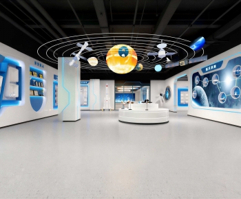 Modern Exhibition Hall-ID:664164077