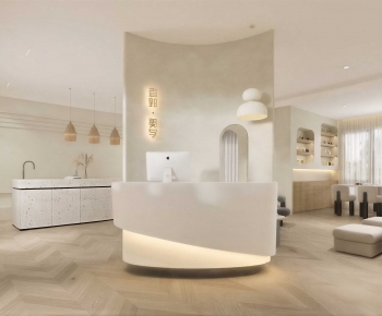 Modern Office Reception Desk-ID:720259908